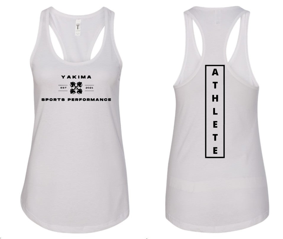 White Athlete Tank - Womens