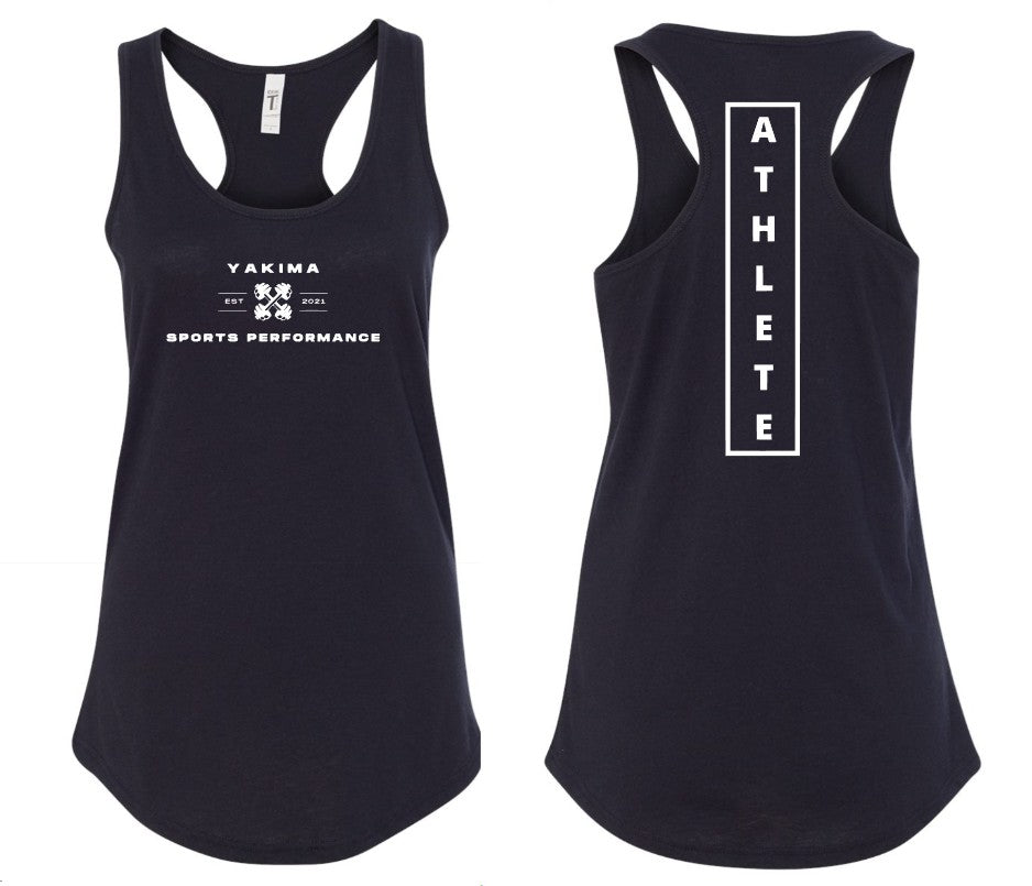 Black Athlete Tank - Womens