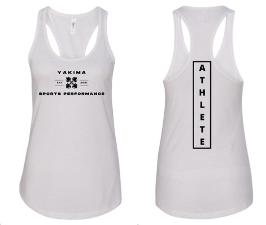 White Athlete Tank - Womens